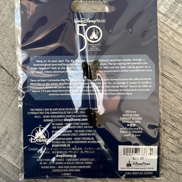 Disney Mickey Mouse Main Attraction  pin BIG THUNDER MOUNTAIN - Picture 2 of 2